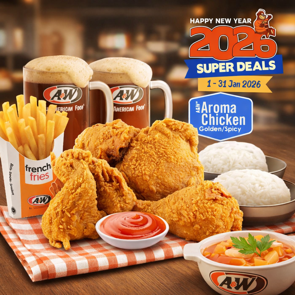 SUPER - 4 Aroma Chicken, Rice, Fries & RB